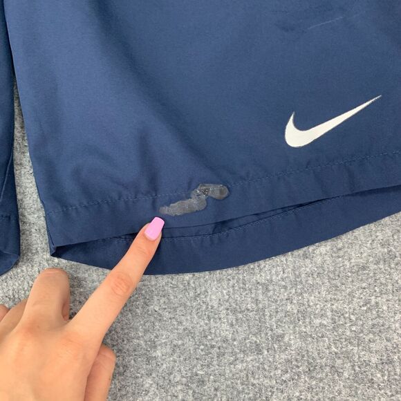 Nike Tennis Short Mens M Medium Navy Court Dry Dri Fit Drawstring Elastic Waist - Picture 3 of 13